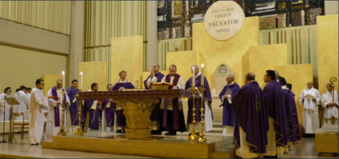 Mandato ai Missioanri Laici a Cassino il giorno delle Ceneri da parte del Vescovo Mons. Gerardo Antonazzo