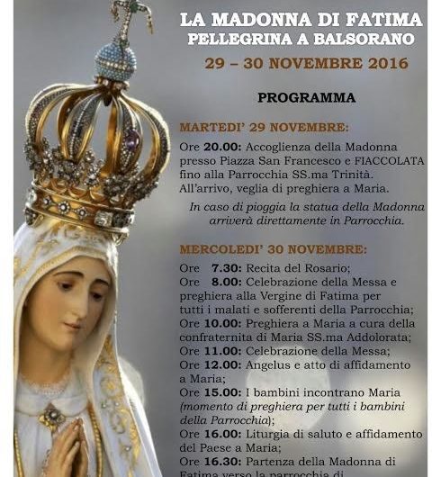 Pastorale-Digitale-Madonna di Fatima-Balsorano